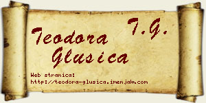 Teodora Glušica vizit kartica